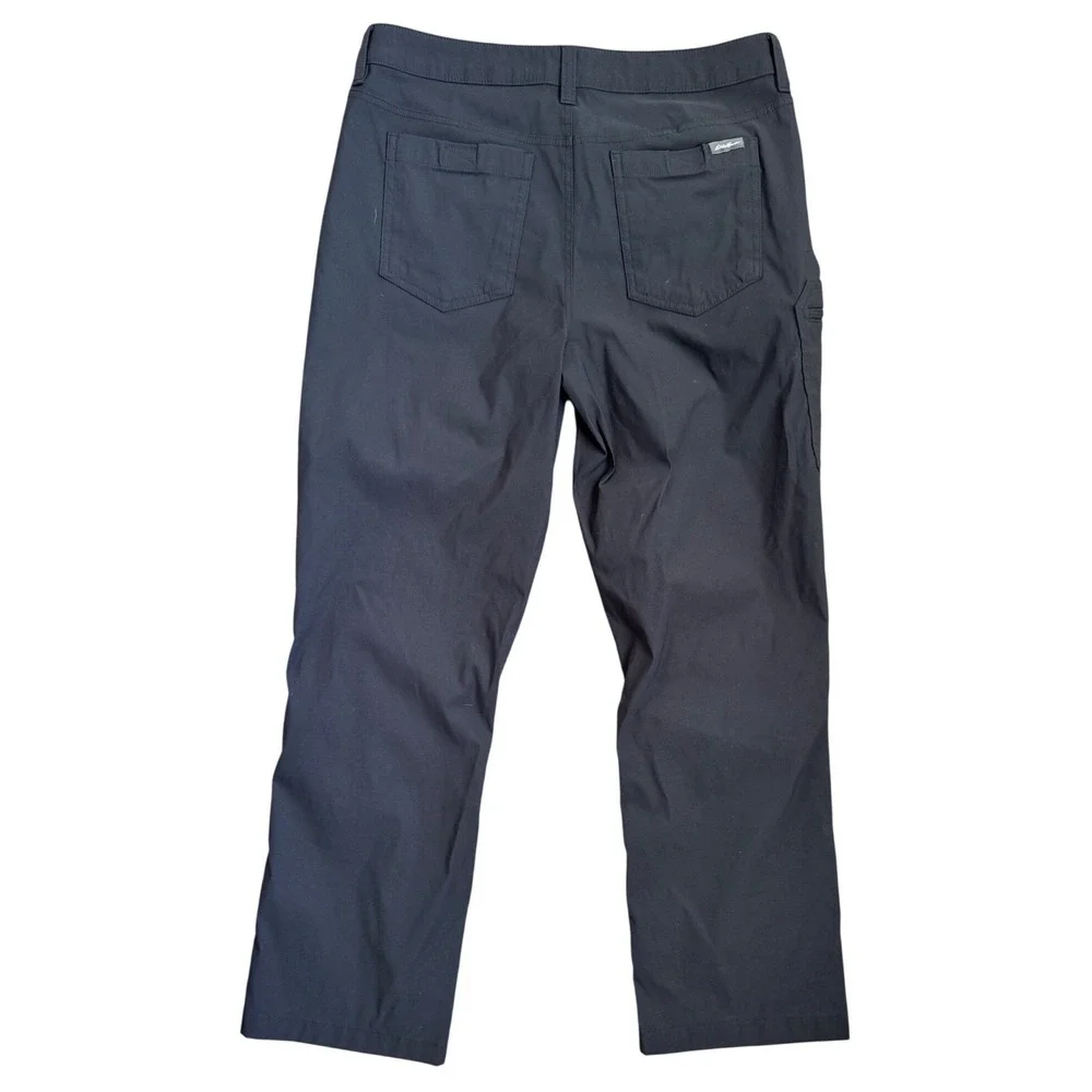 Eddie Bauer Horizon Guide Pants Mens‎ 32x30 Black Stretch Cargo Hiking D3353282